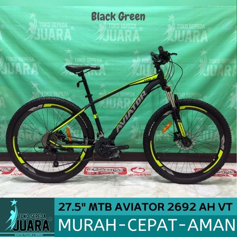 SEPEDA GUNUNG AVIATOR 2692 AH VT HIDROLIK 3×9 SPEED MTB 27.5 INCH