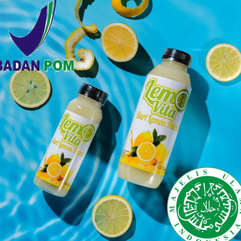 

[✰Q29\] BPOM PAKET 1 Liter Lemovita Fresh Sari Lemon Jus Lemon Halal [190]