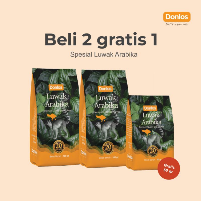 

Beli 2 Gratis 1 Donlos Coffee Luwak