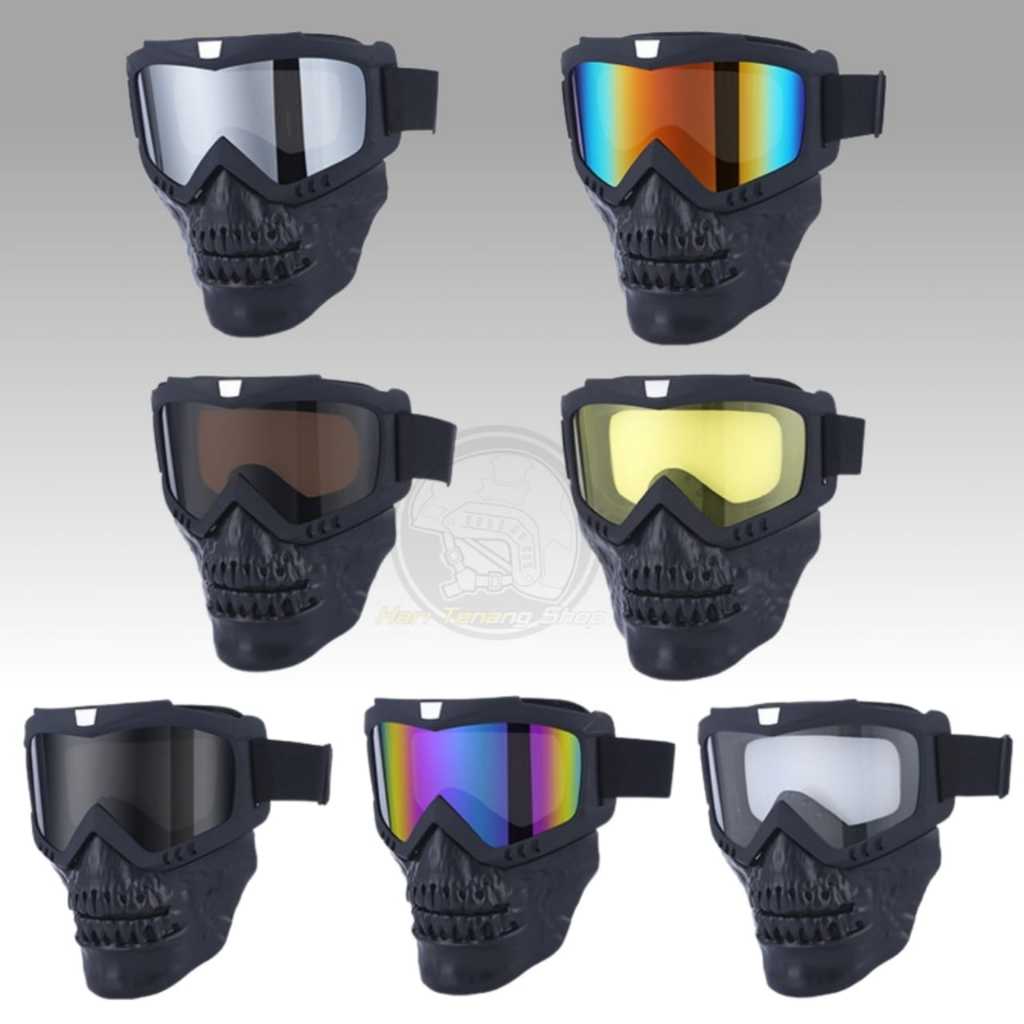 Topeng Full Face tengkorak MA-9 topeng tengkorak kekinian masker topeng baru topeng tactical