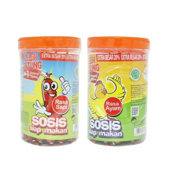 

So Nice Sosis Siap Makan Toples Isi 24 pcs