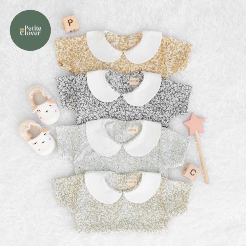 Lilou Top | Atasan anak perempuan / Baju anak perempuan / Baju bunga anak / Baju kerah collar anak /
