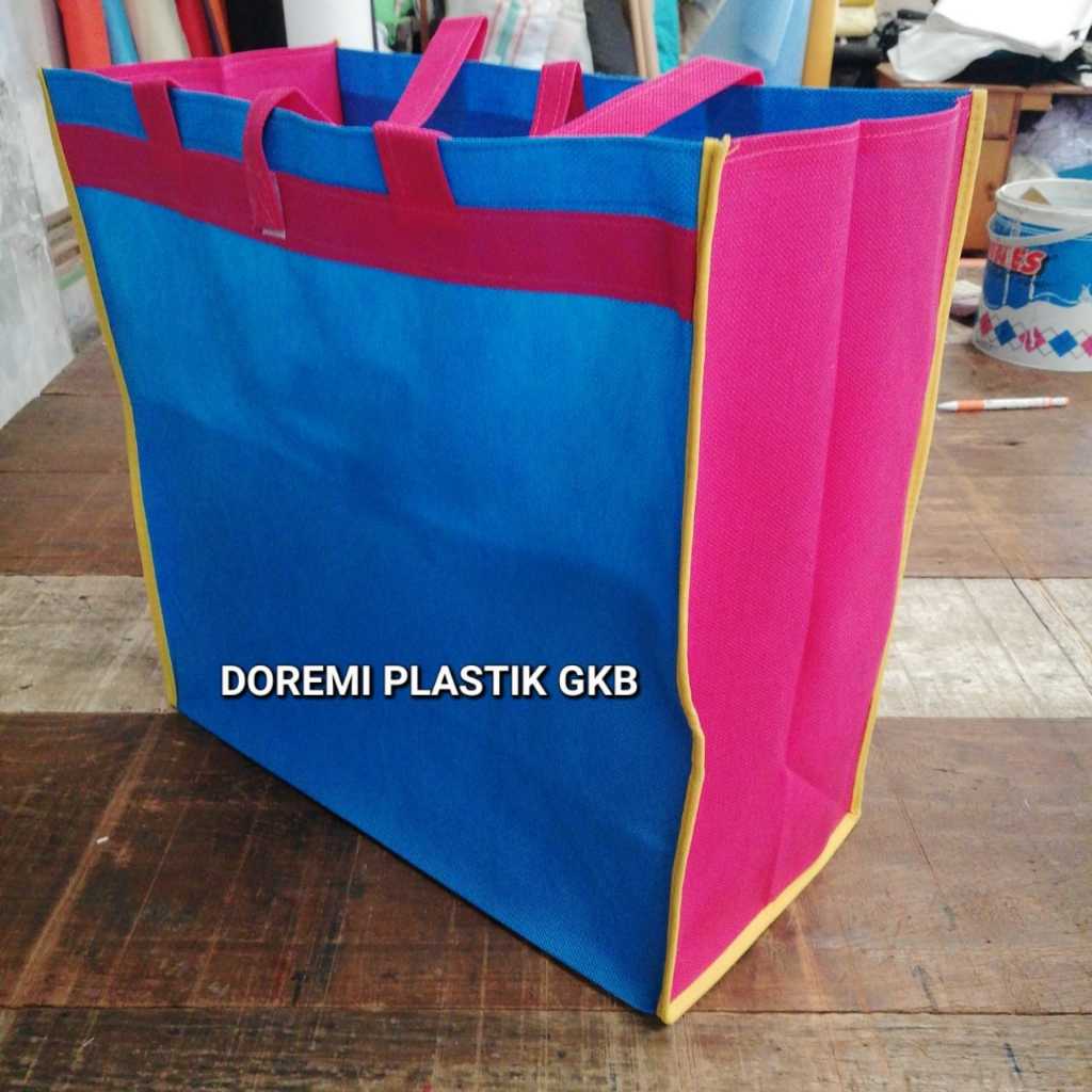 

[ECER]Tas belanja lipat/Tas sembako/tas laundry Tas spunbond besar35x40x21