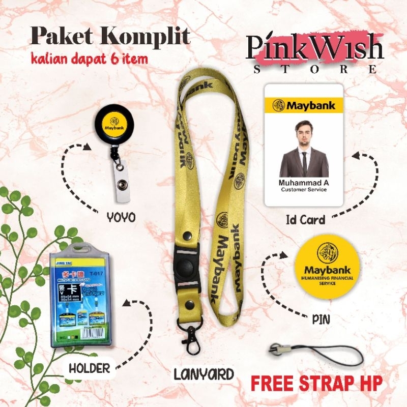 

NEW DESIGN TALI MAYBANK KUNING | Tali Idcard MAYBANK kuning / Lanyard MAYBANK KUNING / TALI GANTUNGAN MAYBANK [READY STOCK] TERMURAH!! Beli Eceran Rasa Grosir