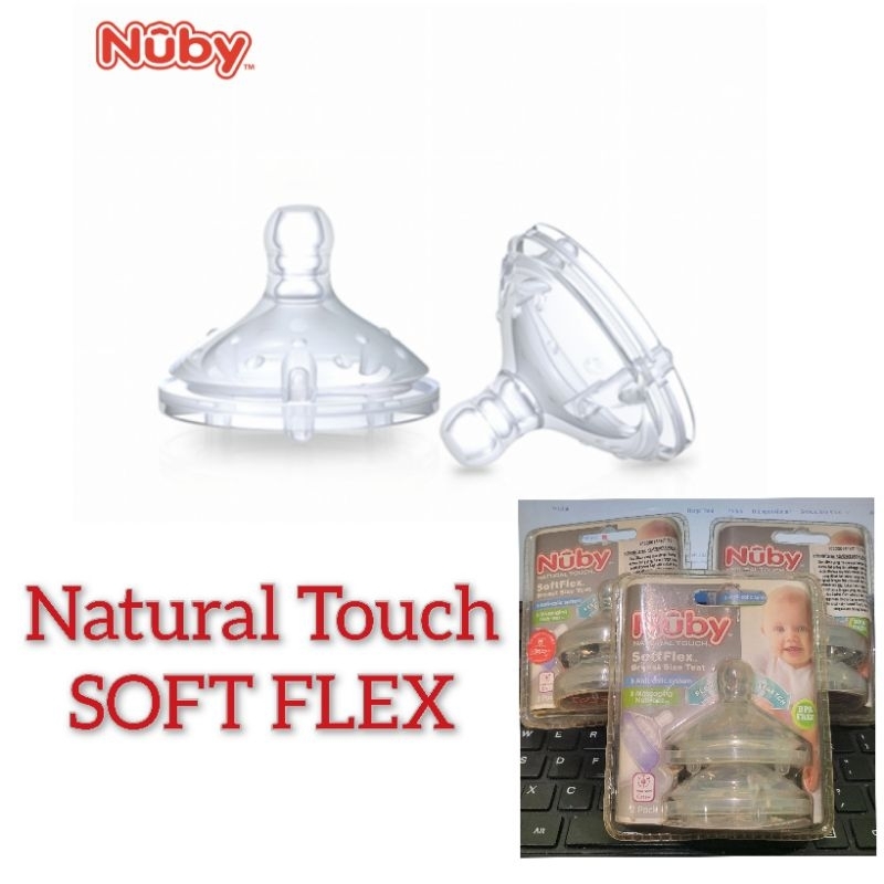 Nuby Silicone Teat Natural Touch Anti Colic System / Nipple Nuby