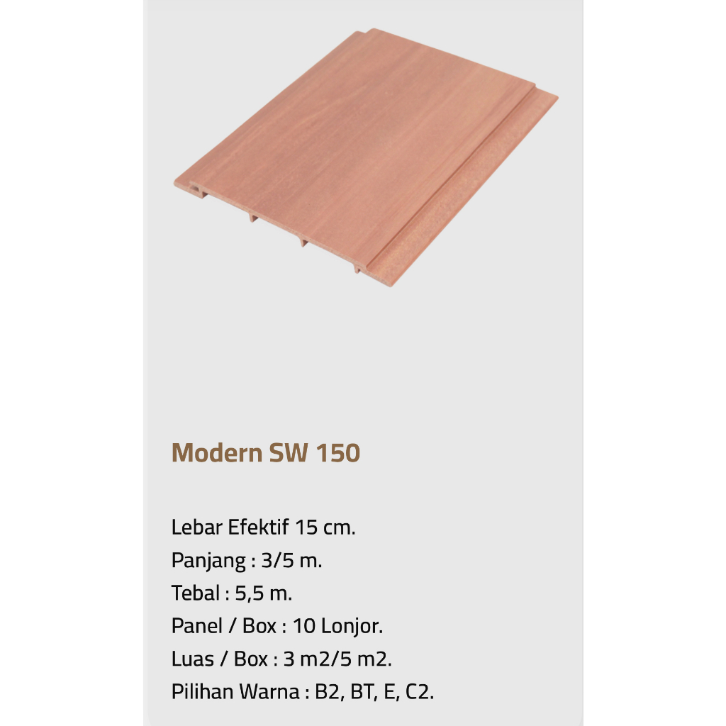 PANEL WPC DUMA TIPE MODERN SW 150