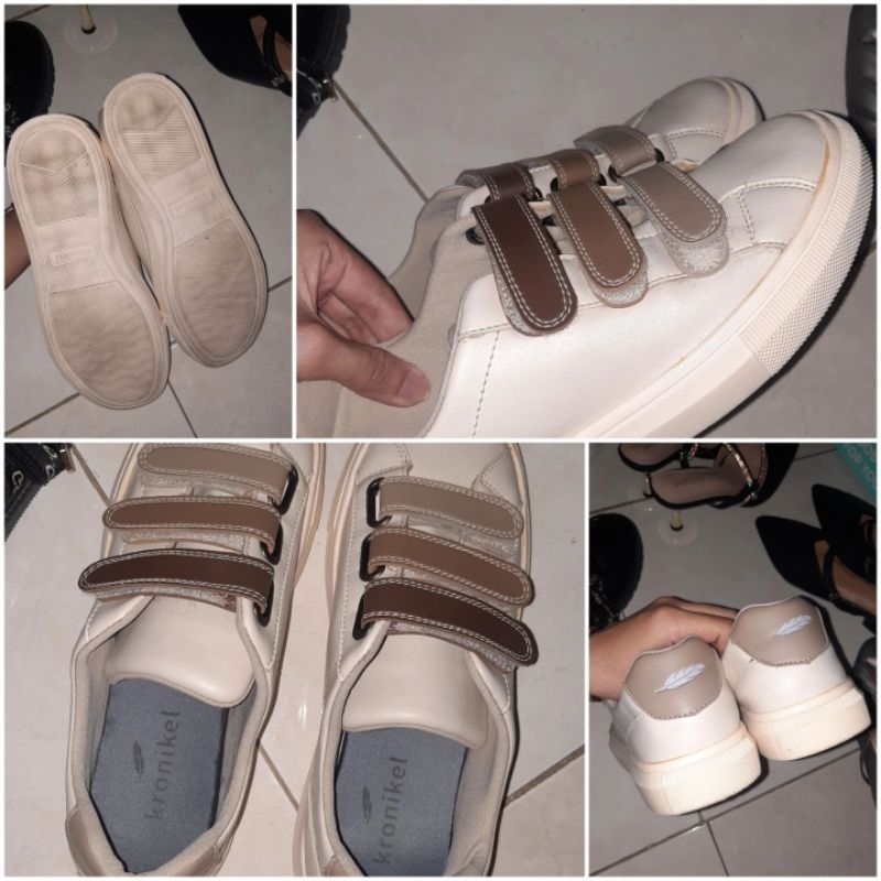 KRONIKEL PROJECT LANA LATTE Sepatu Sneakers Sendal Preloved
