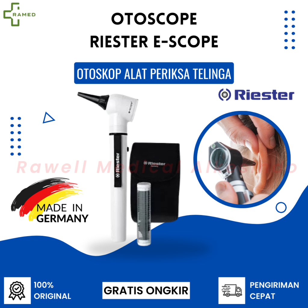 Otoscope Riester E-Scope / Otoskop Riester Original Germany / Alat Periksa Telinga Terbaik