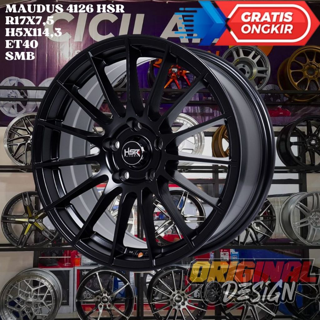 Velg Mobil HRV , WRV , BRV , XPANDER , HSR MAUDUS RING 17 R17 LOBANG 5