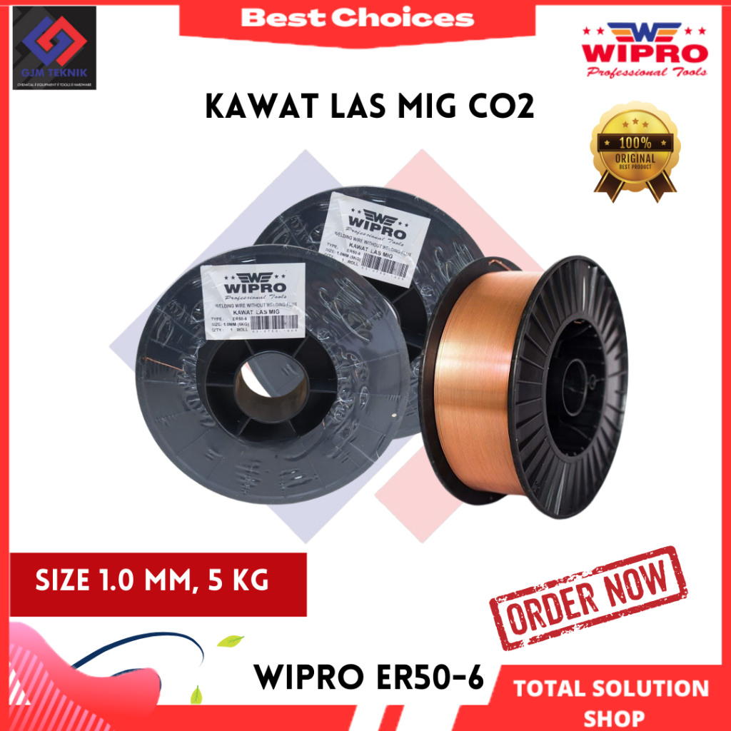 Kawat Las Mig CO2 Size 1.0 mm - Wipro ER50-6