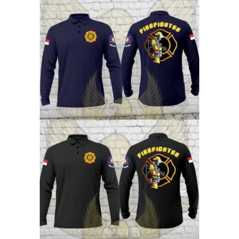 kaos DAMKAR polo kerah cvc