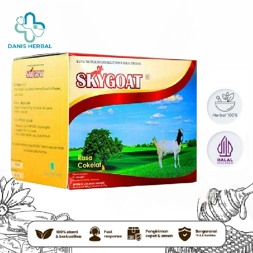 

SKYGOAT - Susu Kambing Etawa Bubuk SKY GOAT Rasa Coklat 1 Box Isi 10 Sachet