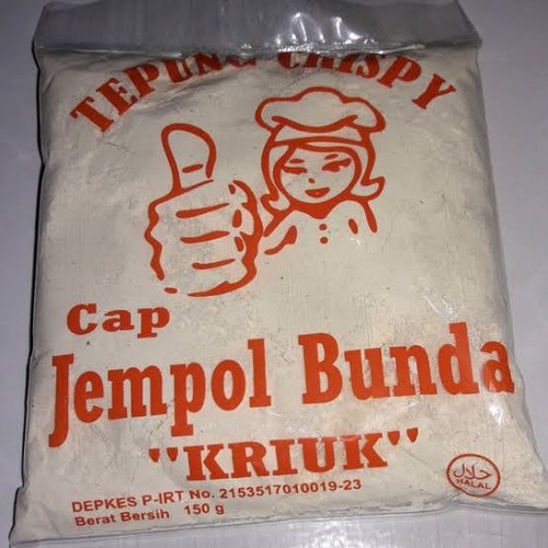 

TEPUNG CRISPY CAP JEMPOL BUNDA ECER BESAR/SEDANG