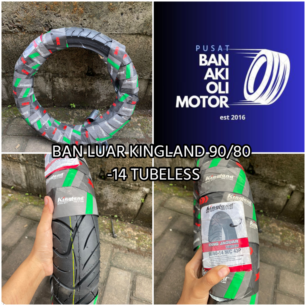 BAN LUAR MATIC BAN KINGLAND 90/80 -14 TUBELESS || BAN MATIC KINGLAND 90/80-14 TUBLESS