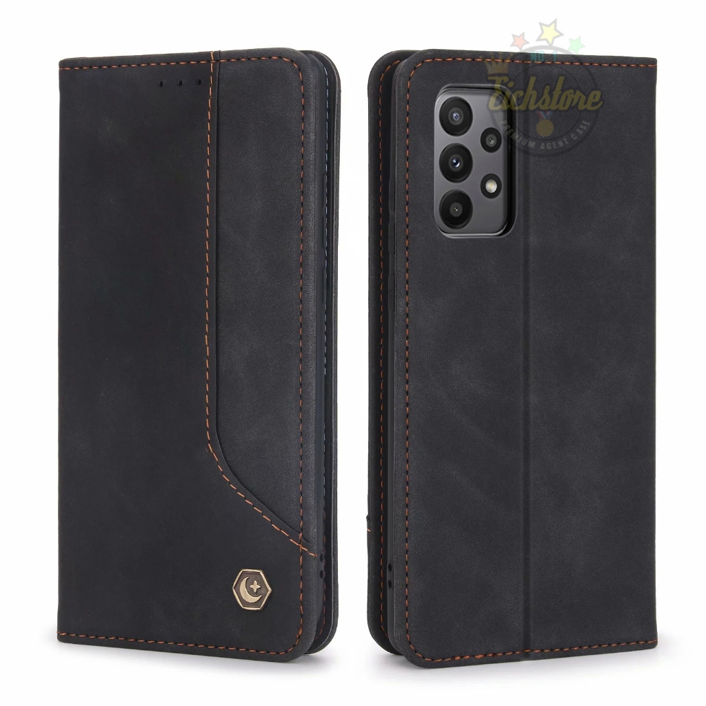 Case Samsung A13 4G Wallet Extra Pocket Premium Full 360 Degree Mewah Casing Flip Cover Auto Lock Ke
