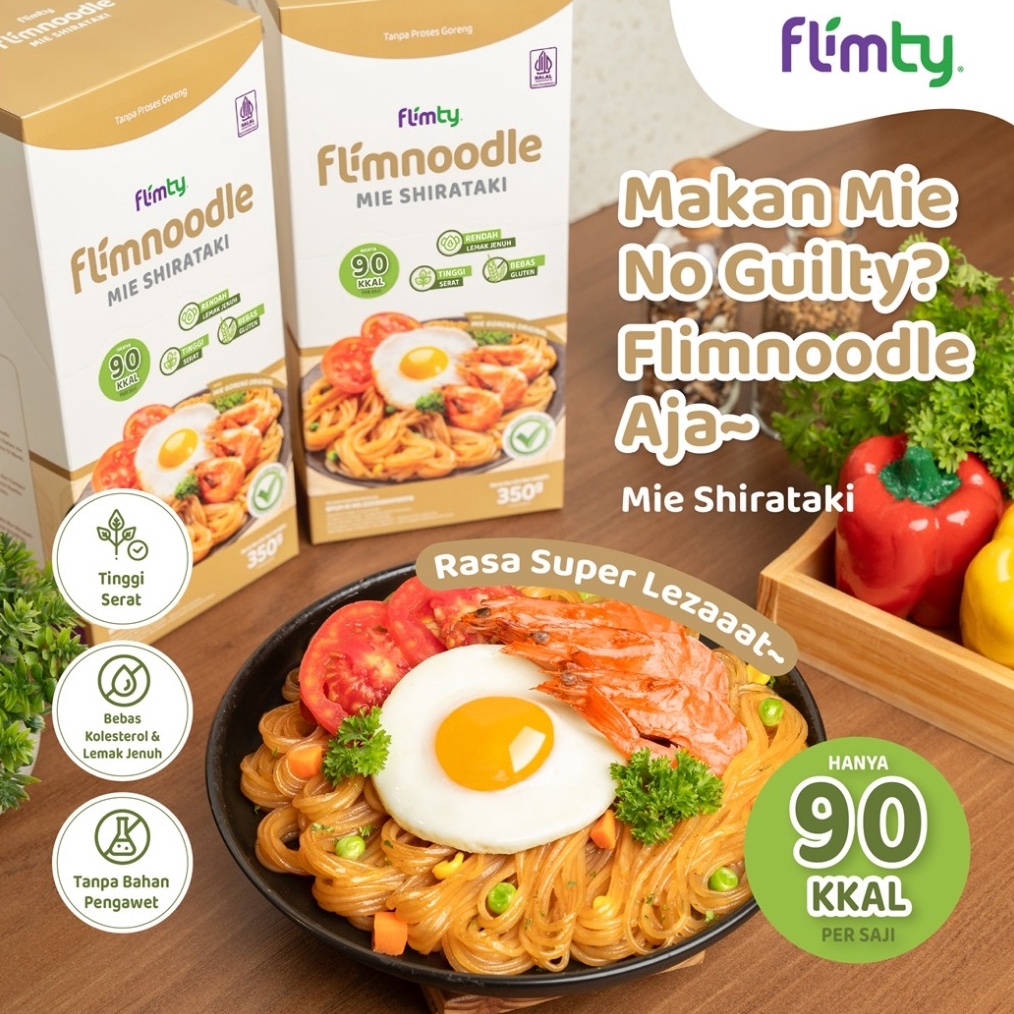 

12.12 ✨SALE✨ Flimnoodle Mie Shirataki (Tanpa Proses Goreng) - 1 Box (isi 5 pcs) gas !!