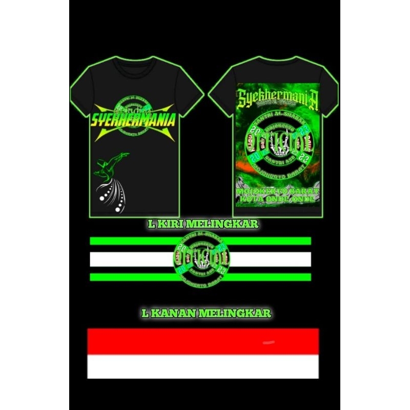 Custom kaos SYEKHERMANIA Mojokerto