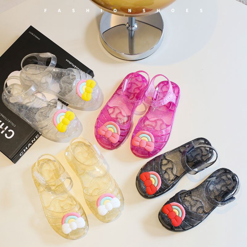 TERLARIS BRANDS FESTIVAL (COD) Sandal Sepatu Anak Jelly Import KUCHI/Sandal Jelly Anak perempuan/Sep