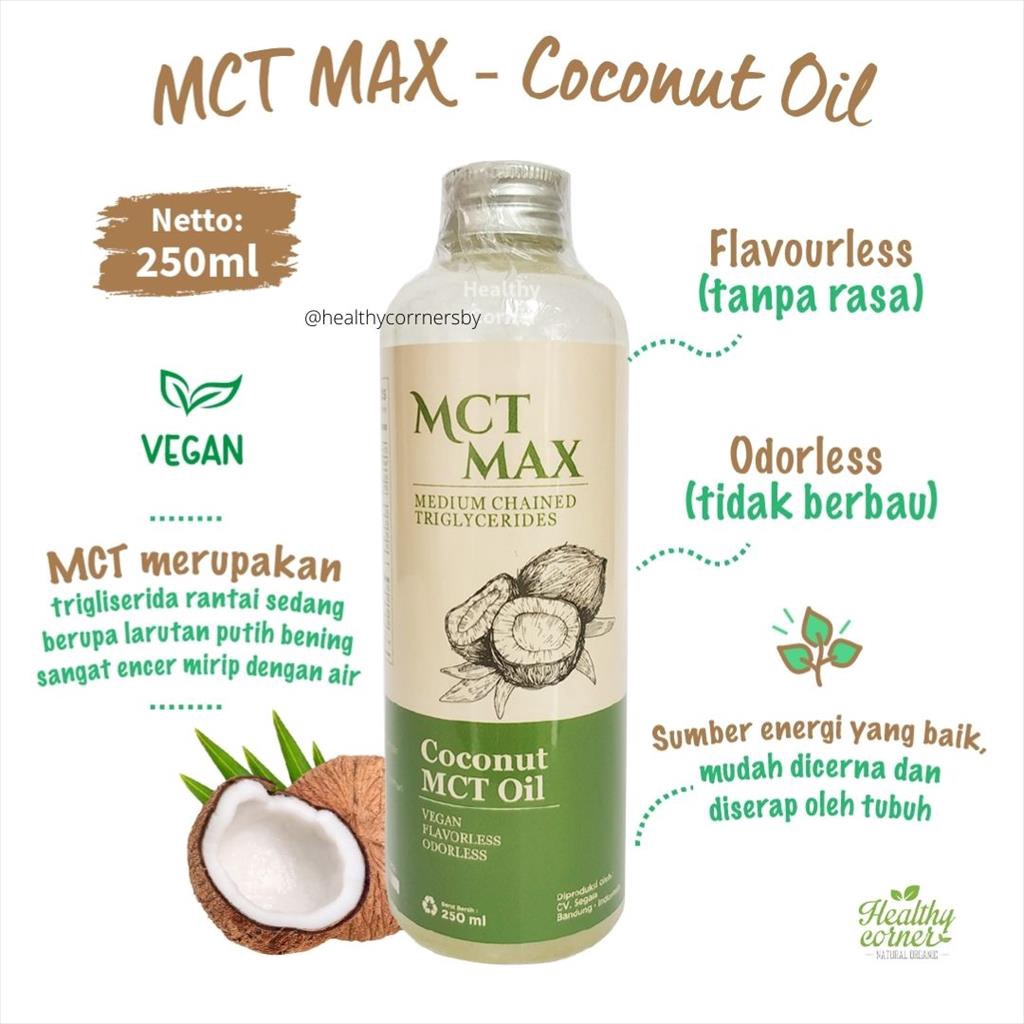 

✨Mall✨ Coconut MCT Oil 250mL Medium Chain Triglycerides - MCT Max murah