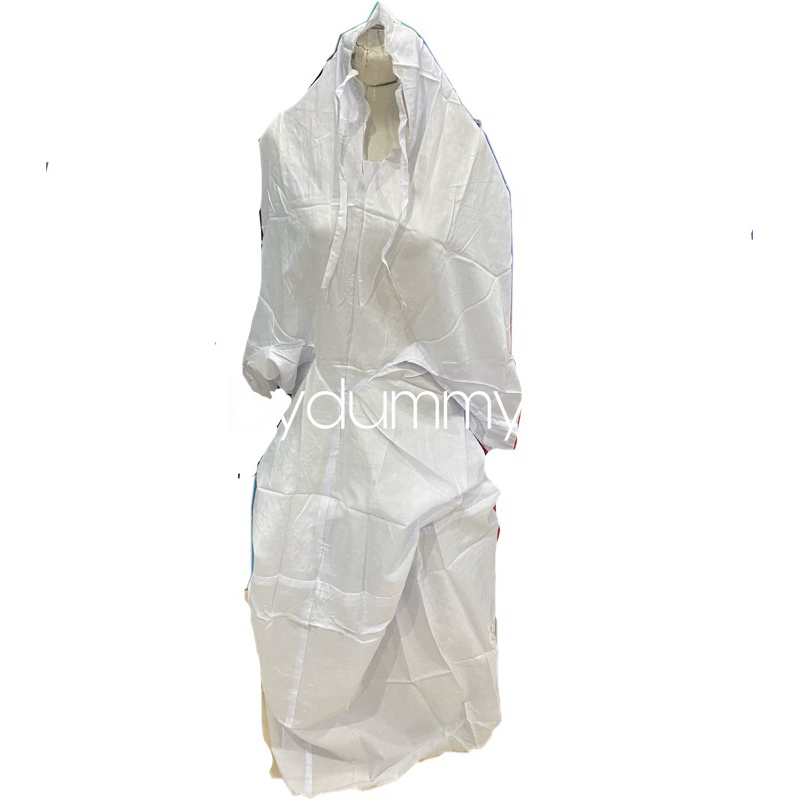 Mukenah anak tanggung terusan SMP murah warna putih grosir cocok untuk selametan