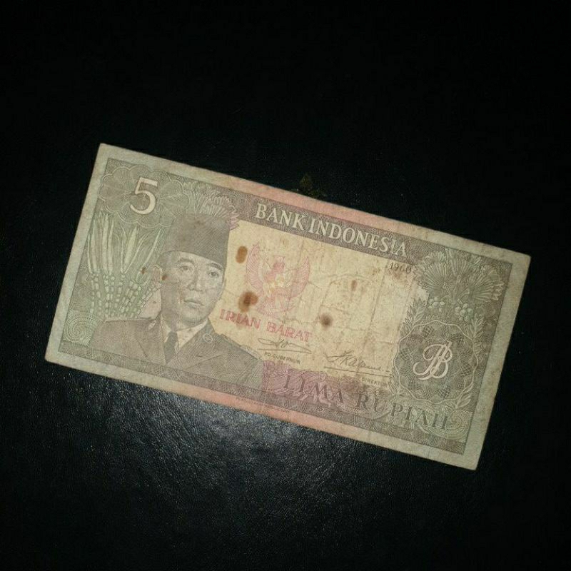 Uang Kuno Seri Sukarno Irian Barat (IRBA) Pecahan 5 Rupiah
