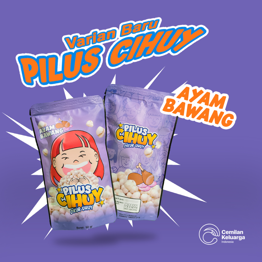 

Cemilan MaEros | PILUS CIKUR Kemasan 50gr | Cemilan Viral Cemilan Keluarga Kekinian | Bisa COD