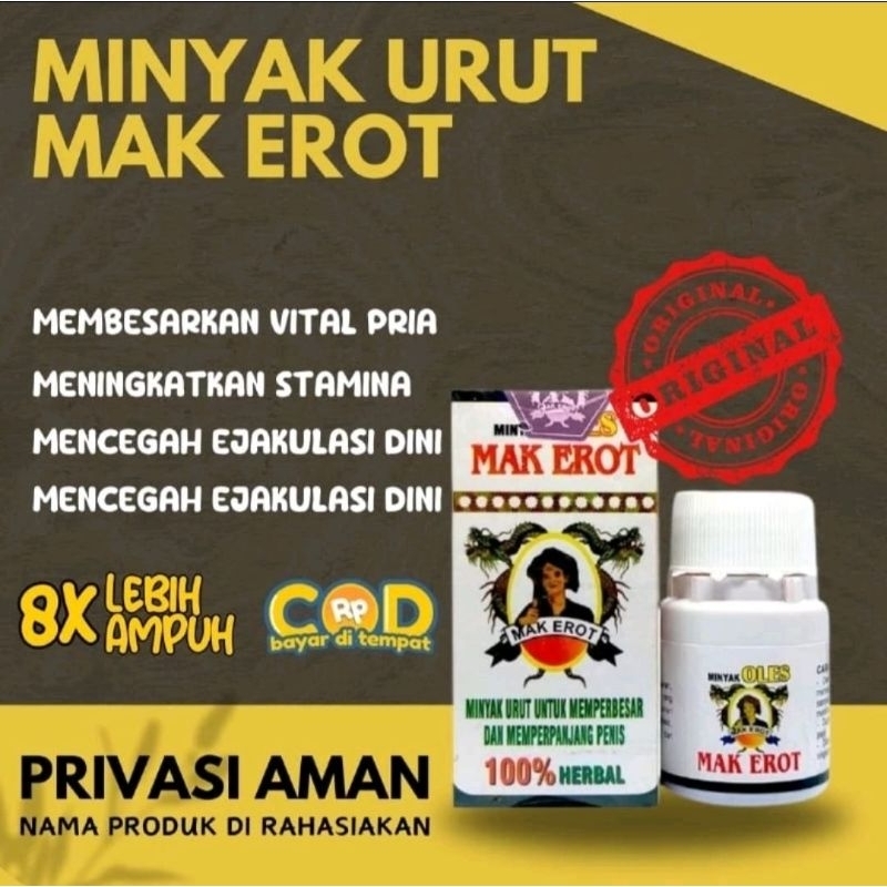 Minyak pijat mak'erot pembesar p pria permanen original