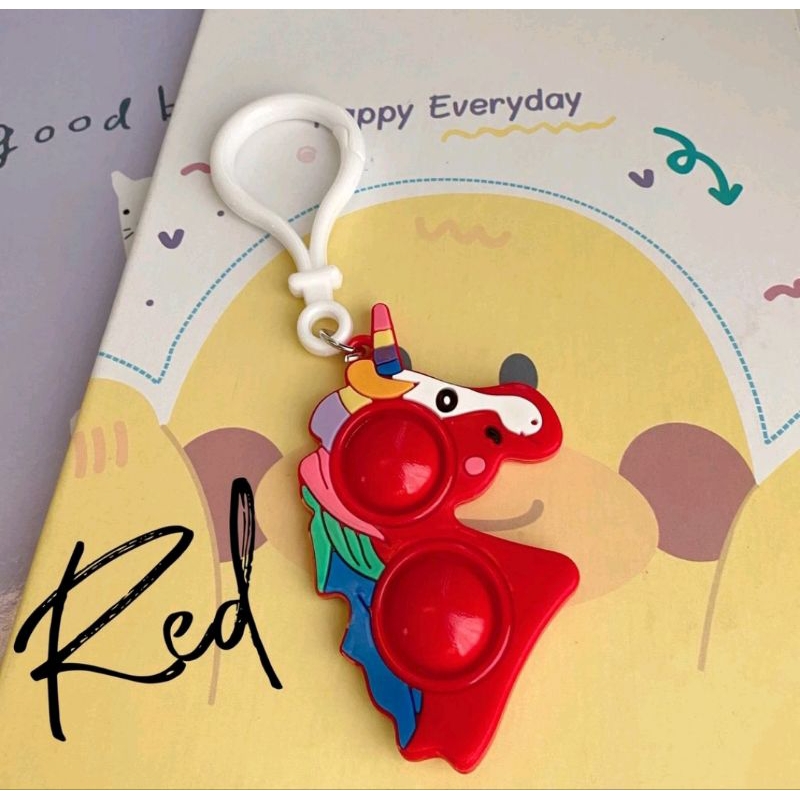 UNICORN PUSH POP IT GANTUNGAN KUNCI DAN TAS