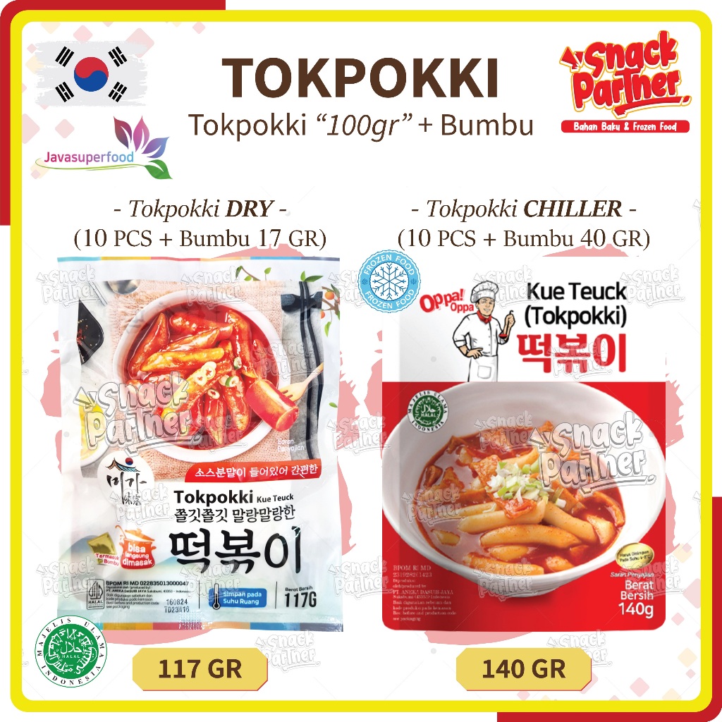 

TOKPOKKI 100 GR + BUMBU 17 / 40 GR - OPPA DRY MIGA - Tteokbokki / Tokpoki / Topoki Mentah Korean Rice Cake - Makanan Instant Oden Korea HALAL OPPA JAVA SUPER FOOD