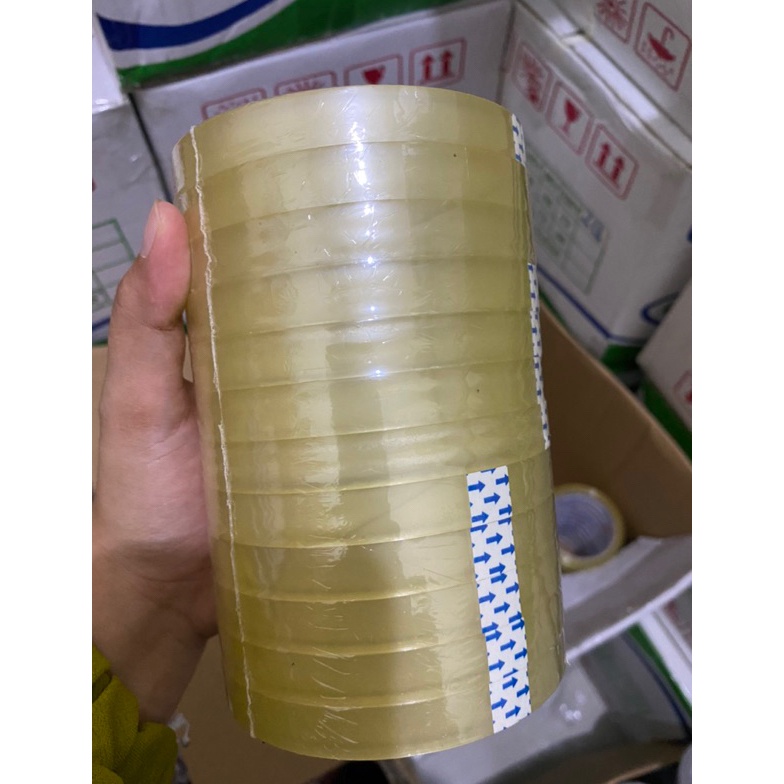 

[♢O40\] LAKBAN OPP (12 PCS) CLEAR BENING (KUNING) 12 MM STAR TAPE MURAHHHHH KUALITAS TERBAIK Harga pas