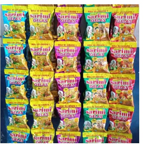 

QXXY4045 Ready Stok SARIMI / MI GELAS / 1 RENCENG ISI 10 PCS