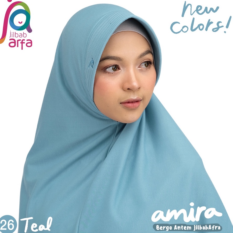 DNWR0864 [PROMO MURAH] Jilbab Arfa Afra Bergo Amira Hijab Instant Pet Antem Size M dan L