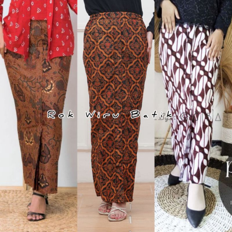 Grosiran Murah ROK BATIK WIRU SPAN PREMIUM L XL XXL / ROK BATIK BAWAHAN KEBAYA 