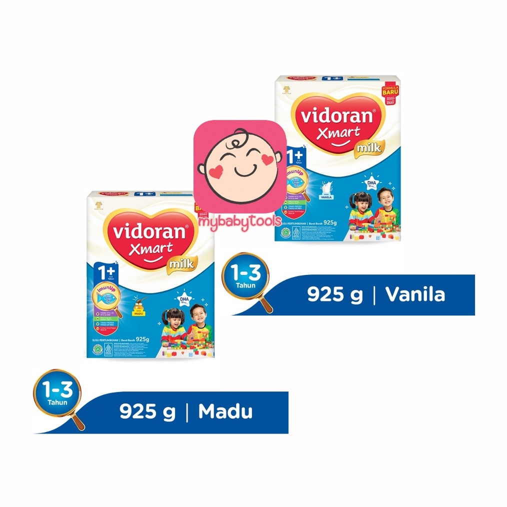 HARGA GROSIR VIDORAN XMART 1+ 3+ IMUNUP VANILA MADU 925gr SUSU FORMULA murah