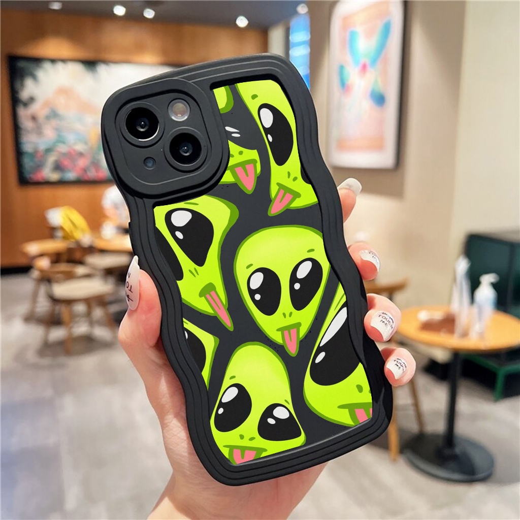 Case Gelombang Motif [GS-02] For All Type Smartphone - Kesing Gelombang Samsung A14 5G - Wave Case C