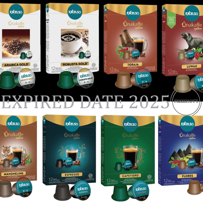 

FQZH8328 TERMURAH EXCELSO CAPSULE UNAKAFFE Kopi Kapsul Ventura All Variant 12 pods