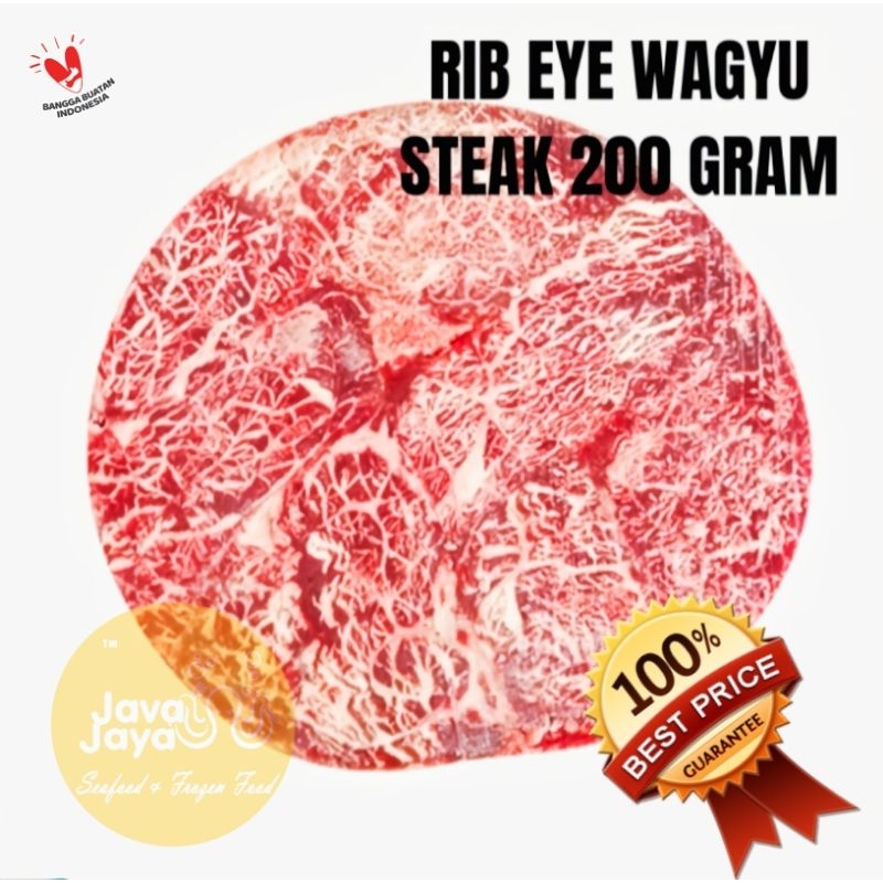 

Ribeye Oz Wagyu Meltik / Premium Beef Steak Meltique Wagyu @200gr