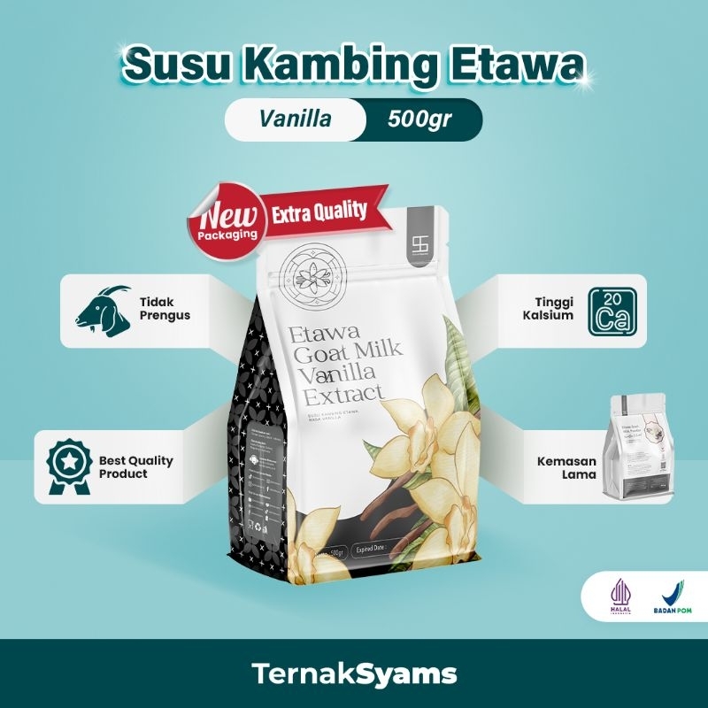 

Susu kambing etawa bubuk varian rasa vanilla 500 gram