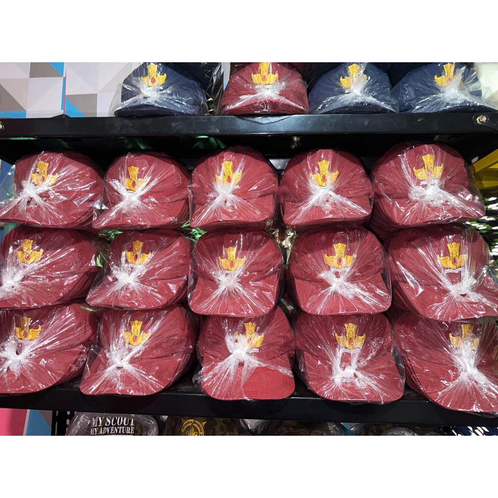 Topi Sd Harga grosir /Topi sd merah merah / daleman full merah