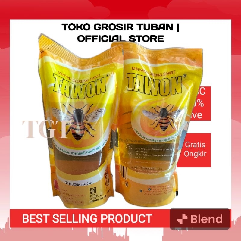 

(2PCS) MINYAK GORENG TAWON 900ML X 2 KEMASAN