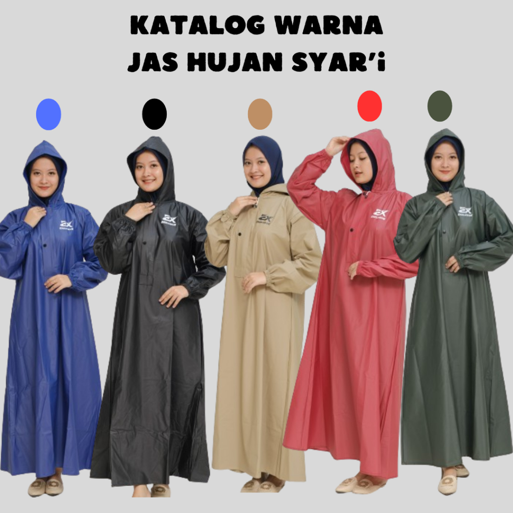 Jas Hujan Gamis / gamis jas hujan / jas hujan wanita gamis / mantel hujan gamis