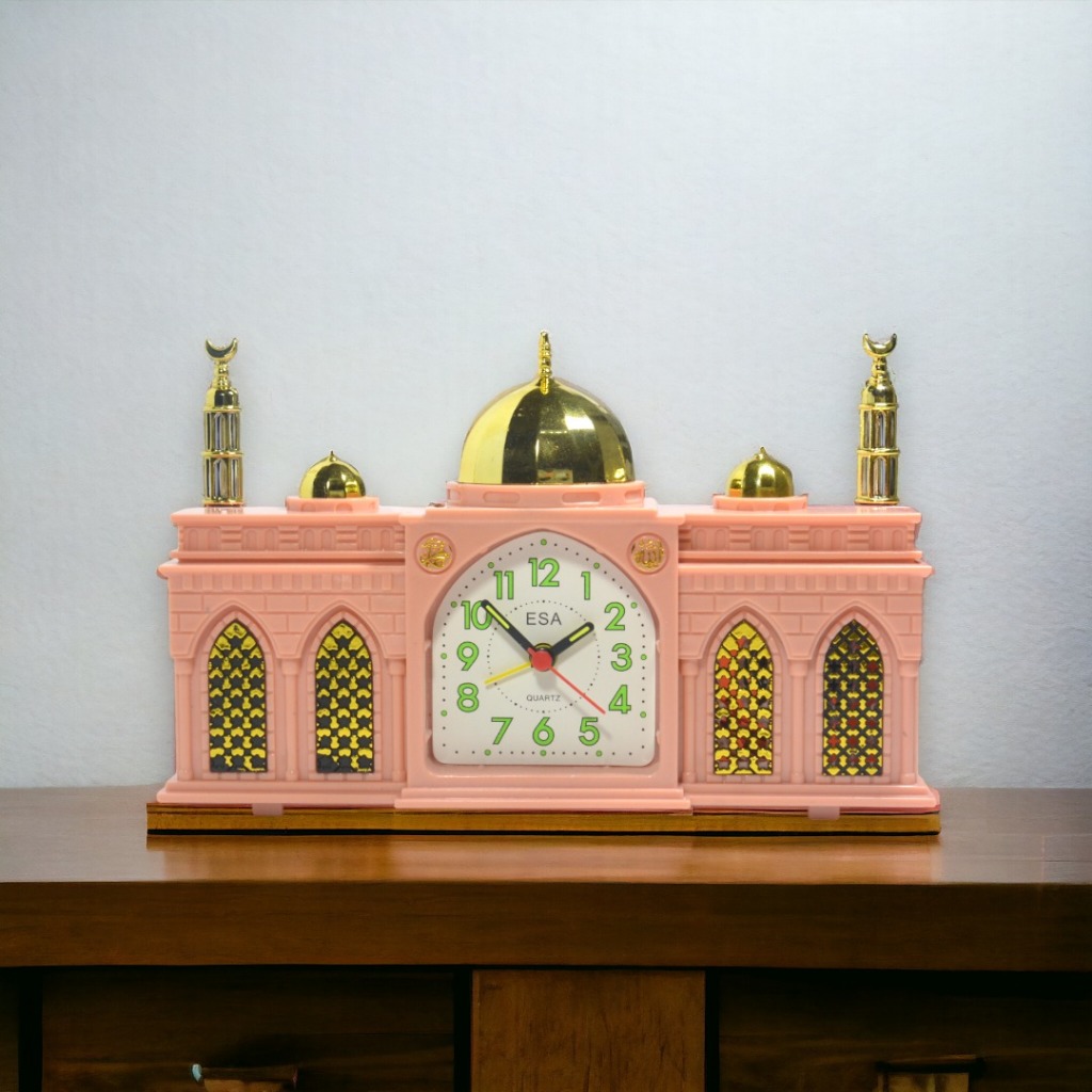 Jam Weker Alarm Adzan Jam Adzan Bentuk Masjid Esa FS303