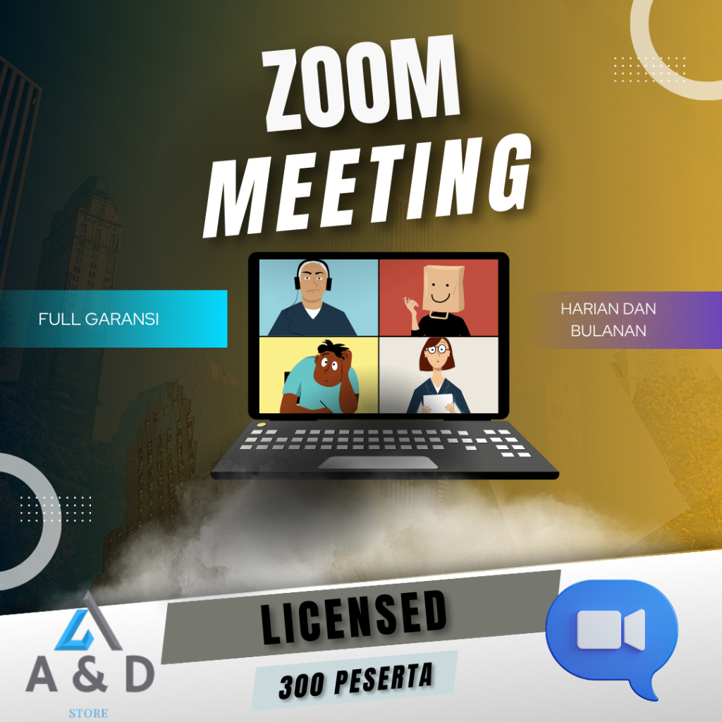 Zoom Meeting Premium 300 Peserta Sewa Harian Bulanan Bergaransi