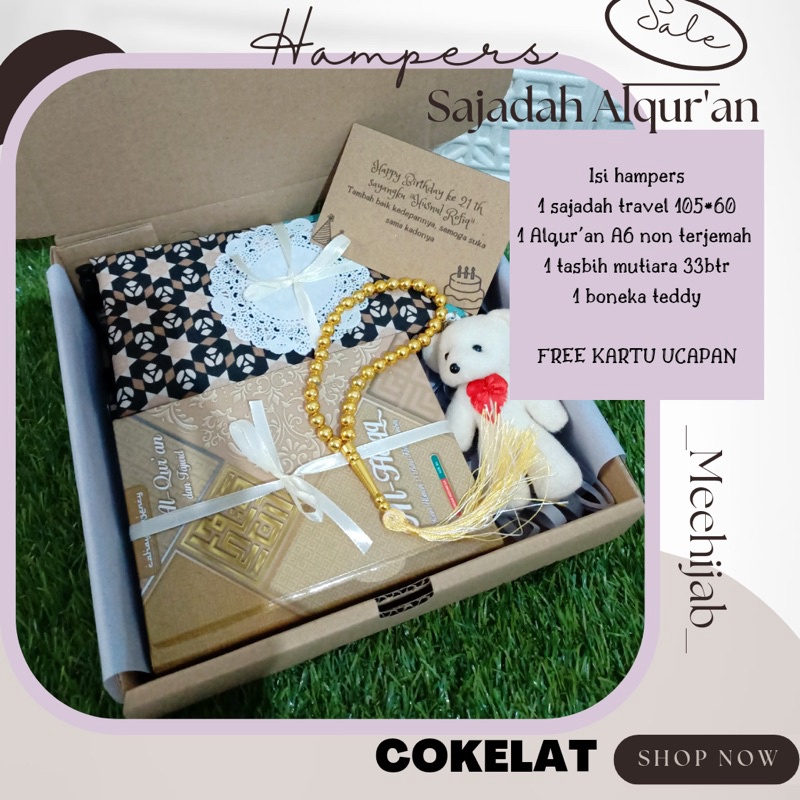 

Stok terbaru HAMPERS ALQURAN SAJADAH HADIAH ULTAH WISUDA PERNIKAHAN MURAH CEWEK !