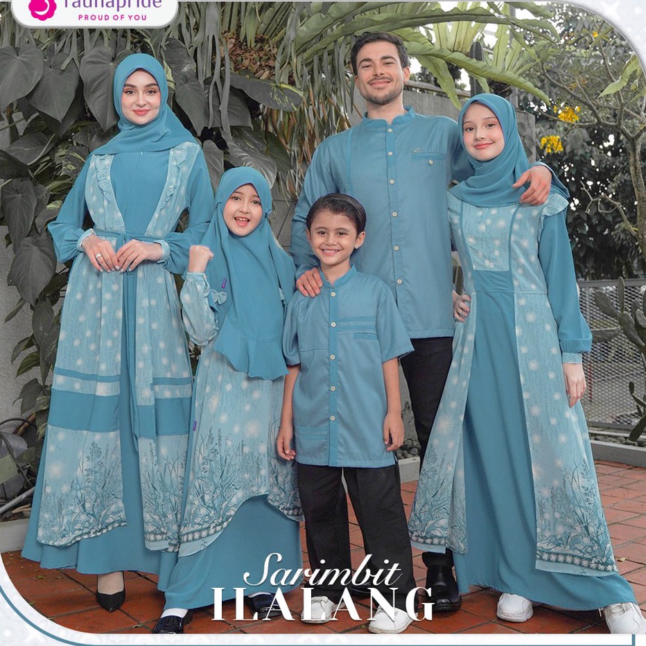 JYQQ4779 11.11 Sarimbit Rauna Ilalang Blue Baju Couple Keluarga Terbaru 2023 Set Couple Pasangan Baj