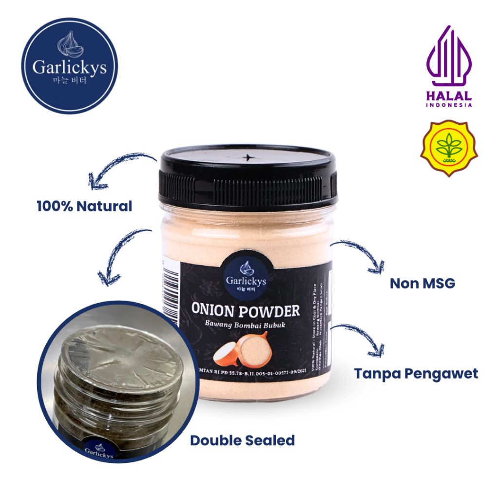 

Onion Powder Bawang Bombay Bubuk / Bawang Bombai Bubuk by Garlickys