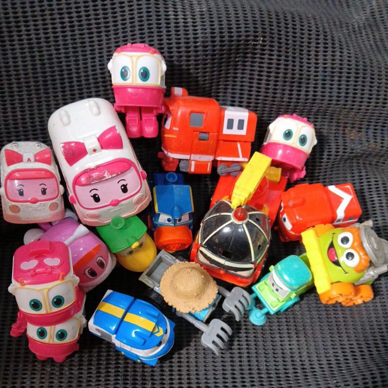 Mainan Anak ROBOT TRAINS Bis Hadiah Chaki mobil Kids Meal CFC MCD Bus Train Alf Kay Harold Silverlit