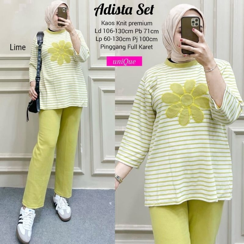 Setelan Celana Adista SETELAN Celana Dewasa Setcel Knit LD 106-130cm