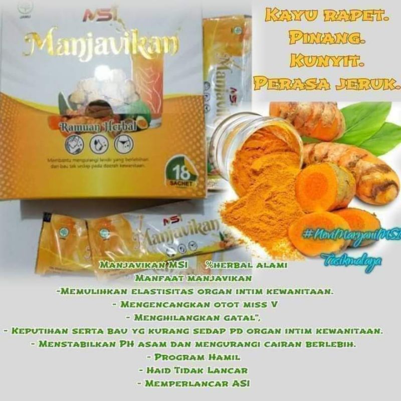 Manjavikan MSI Paket Murah 1 box @ 15 saset