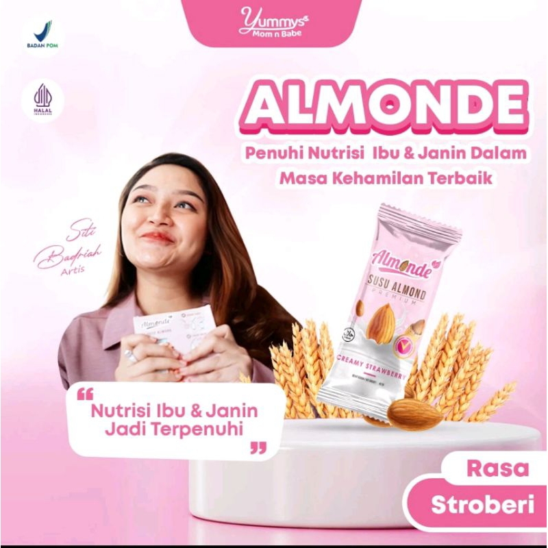 

susu almonde rasa strowberry 4sct exp 2025